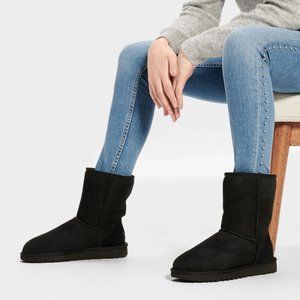 Ugg Classic Short II Black Boots